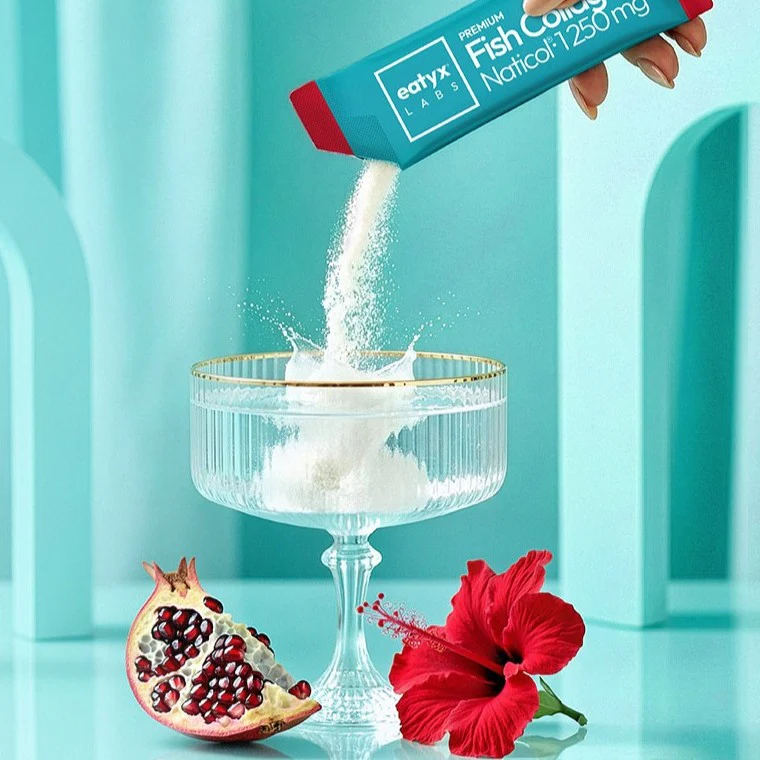 Fish Collagen Naticol kolagen w saszetkach suplement diety Hibiskus Granat 30x2.5g - Image 4