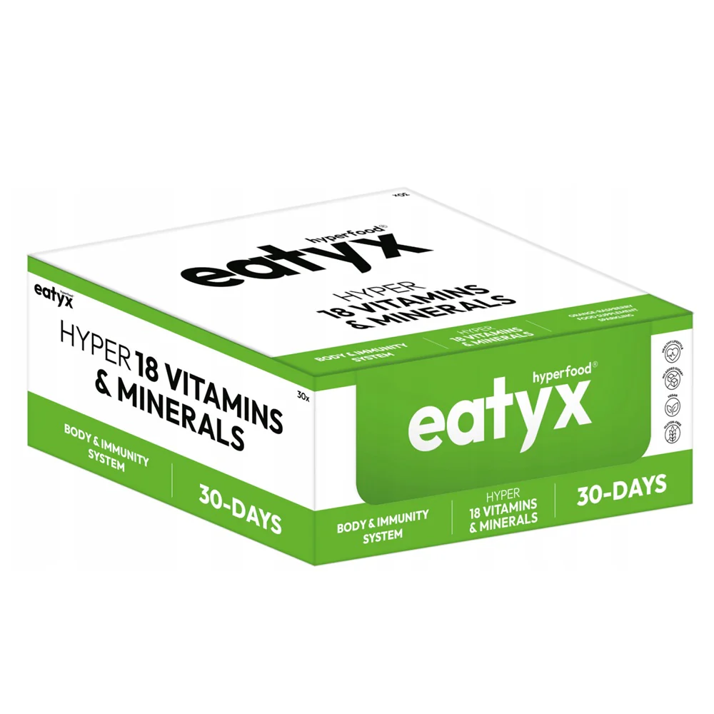 Hyper 18 Vitamins & Minerals Booster suplement diety w formie shota Witaminy i Minerały 30x95ml