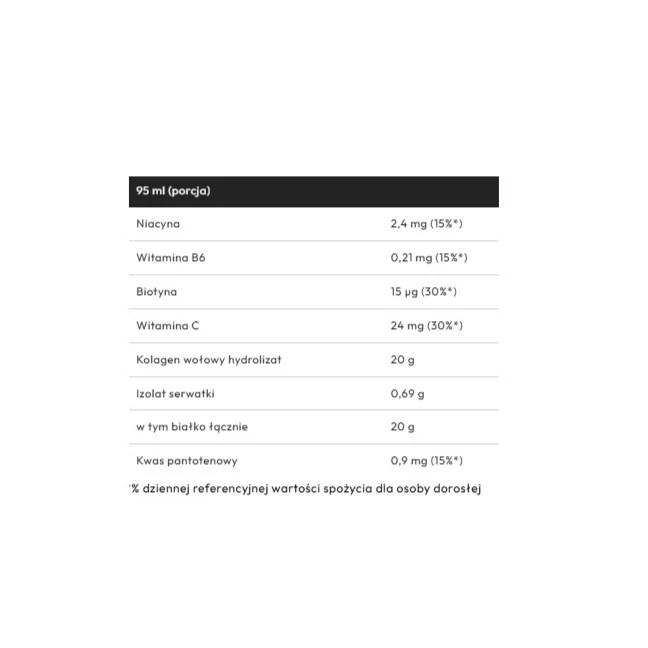 Hyper Protein 20g suplement diety w formie shota Wiśnia-Jabłko-Gruszka 95ml - Image 3