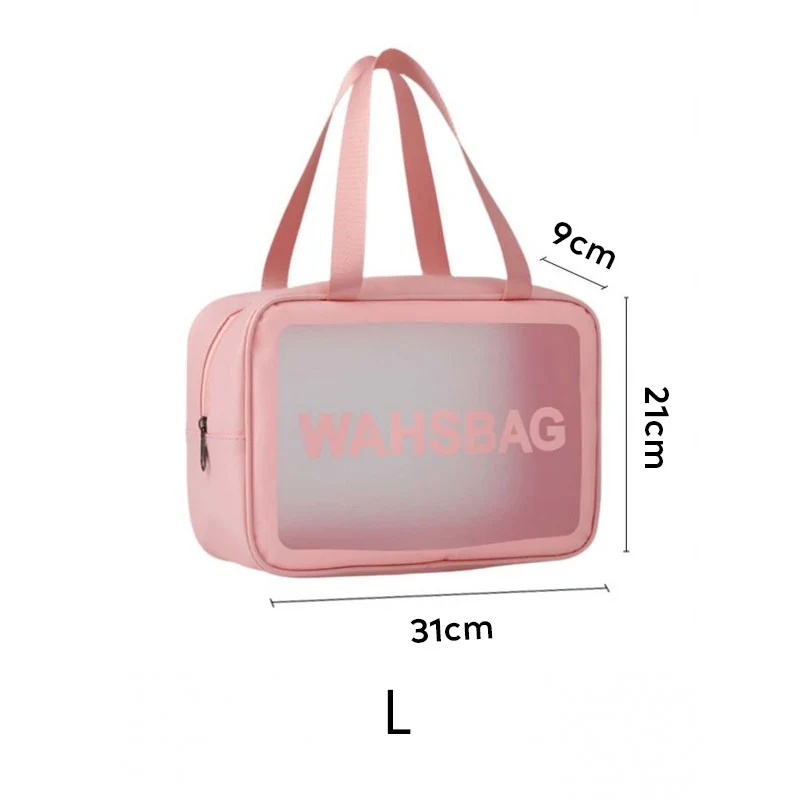 Washbag zestaw 3 kosmetyczek Pudrowy Róż KS83 - Image 5