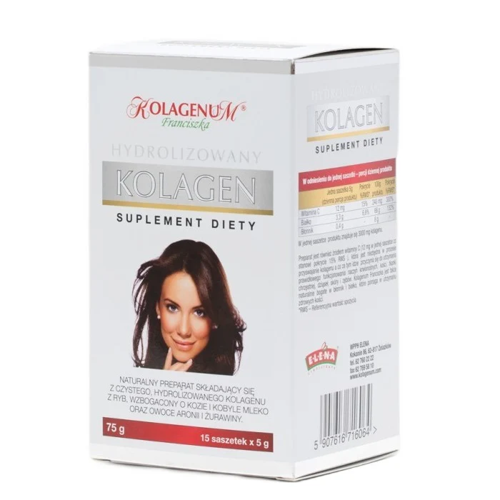 Kolagenum Franciszka hydrolizowany kolagen suplement diety w saszetkach 15x5g