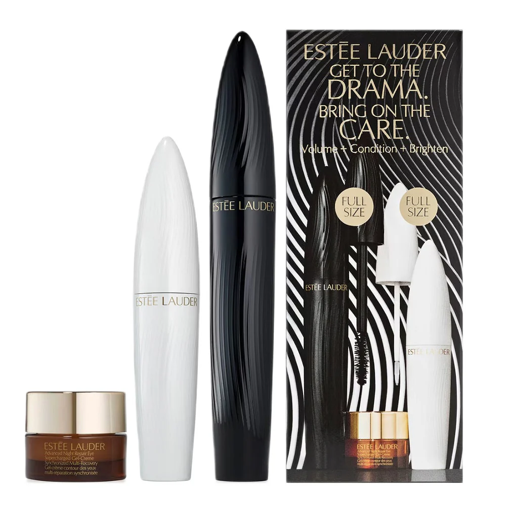 Get To The Drama zestaw tusz do rzęs 8ml + serum do rzęs i brwi 6ml + krem pod oczy 5ml