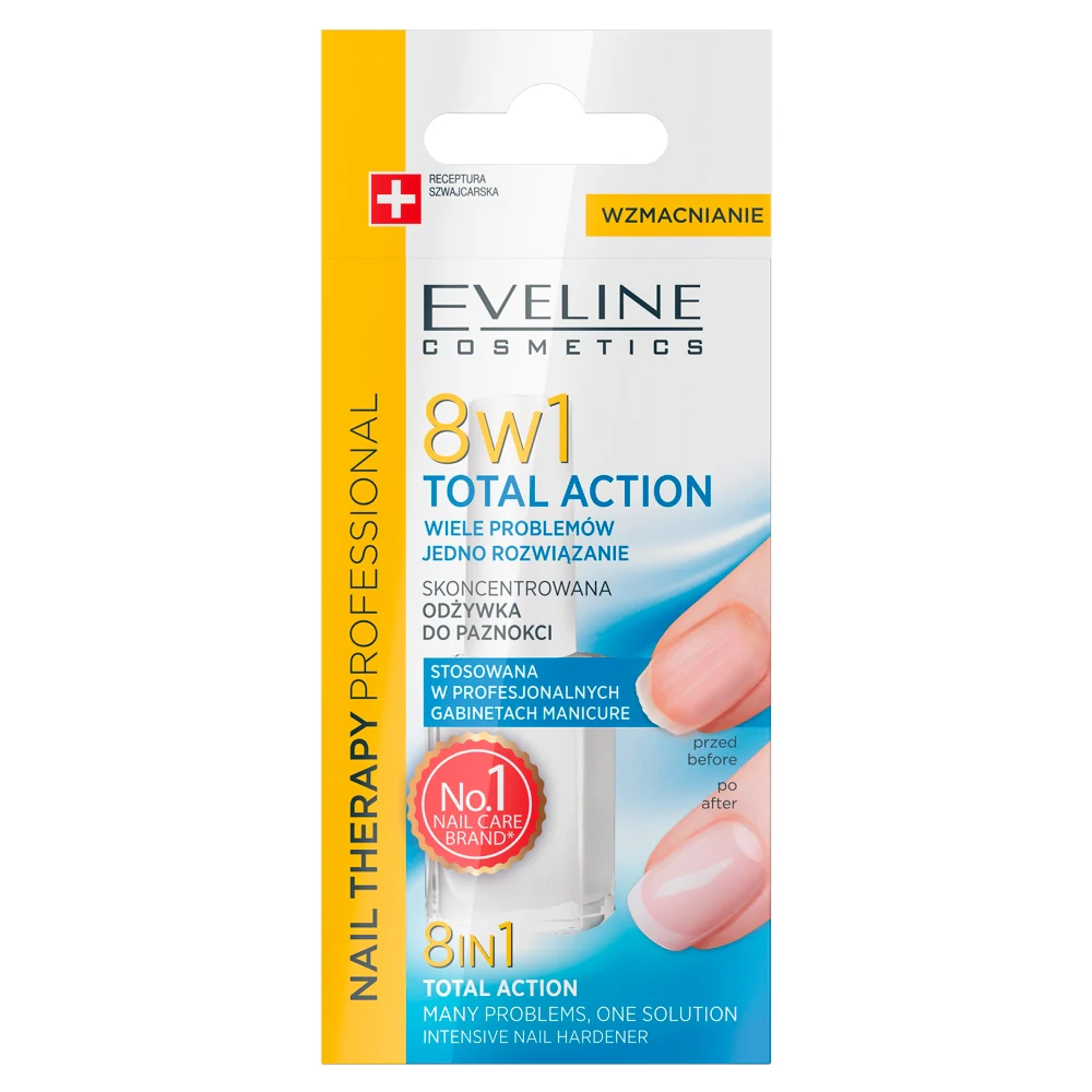 Nail Therapy Professional 8w1 Total Action skoncentrowana odżywka do paznokci 12ml