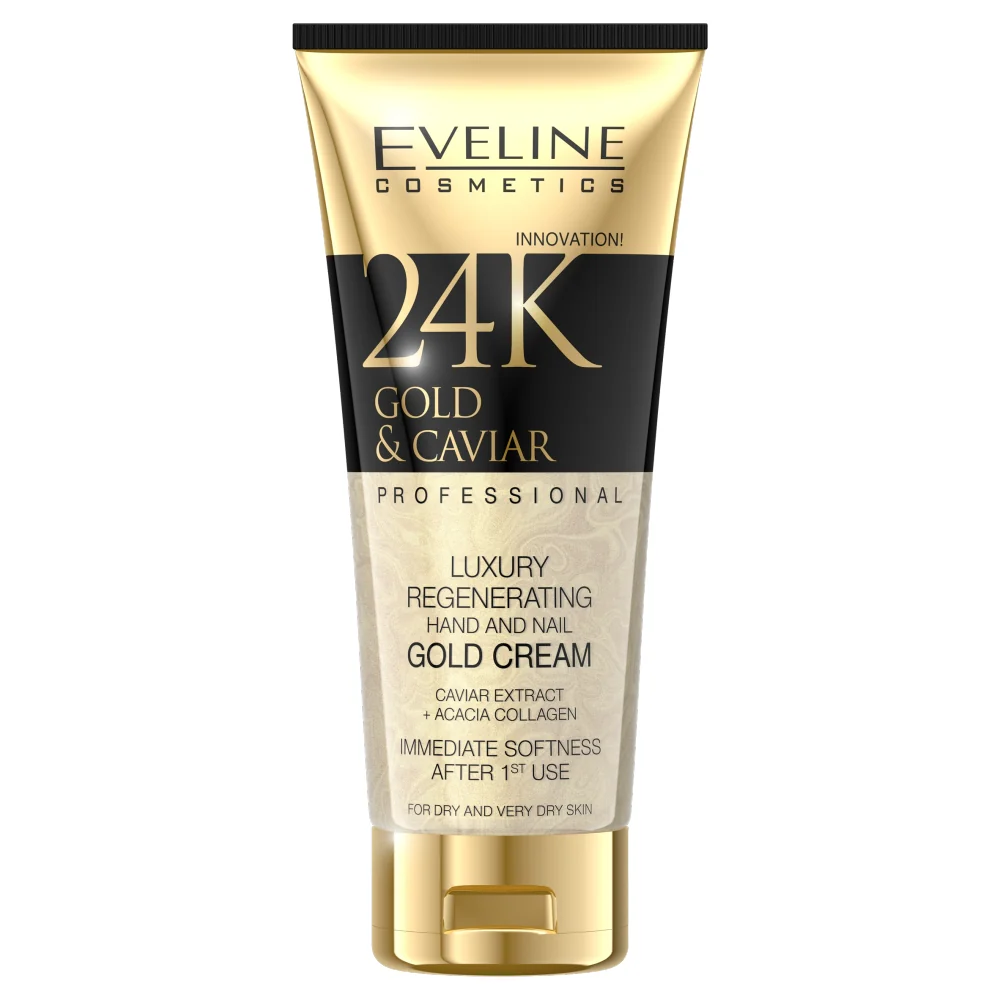 24K Gold & Caviar regenerujący krem do rąk dla skóry suchej i bardzo suchej 100ml