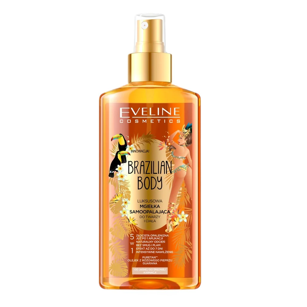 Brazilian Body luksusowa mgiełka samoopalająca do twarzy i ciała 5w1 150ml