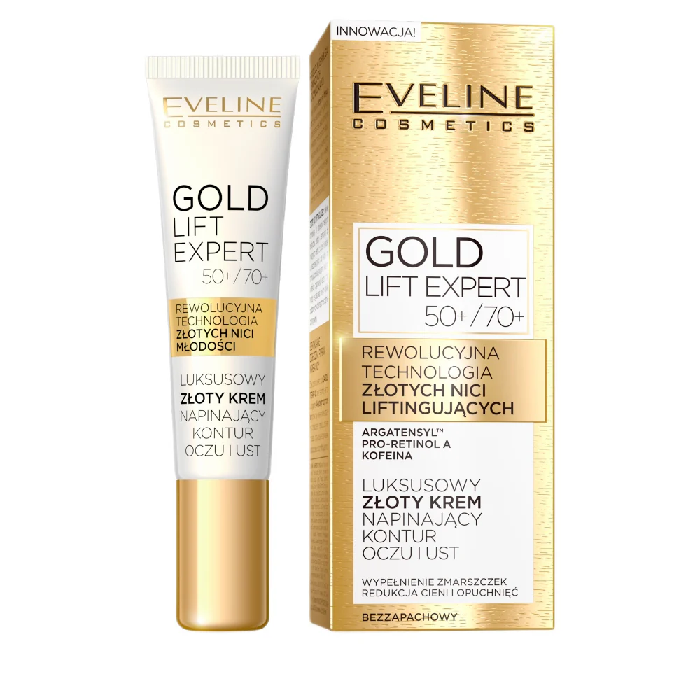 Gold Lift Expert luksusowy złoty krem napinający kontur oczu i ust 50+/70+ 15ml