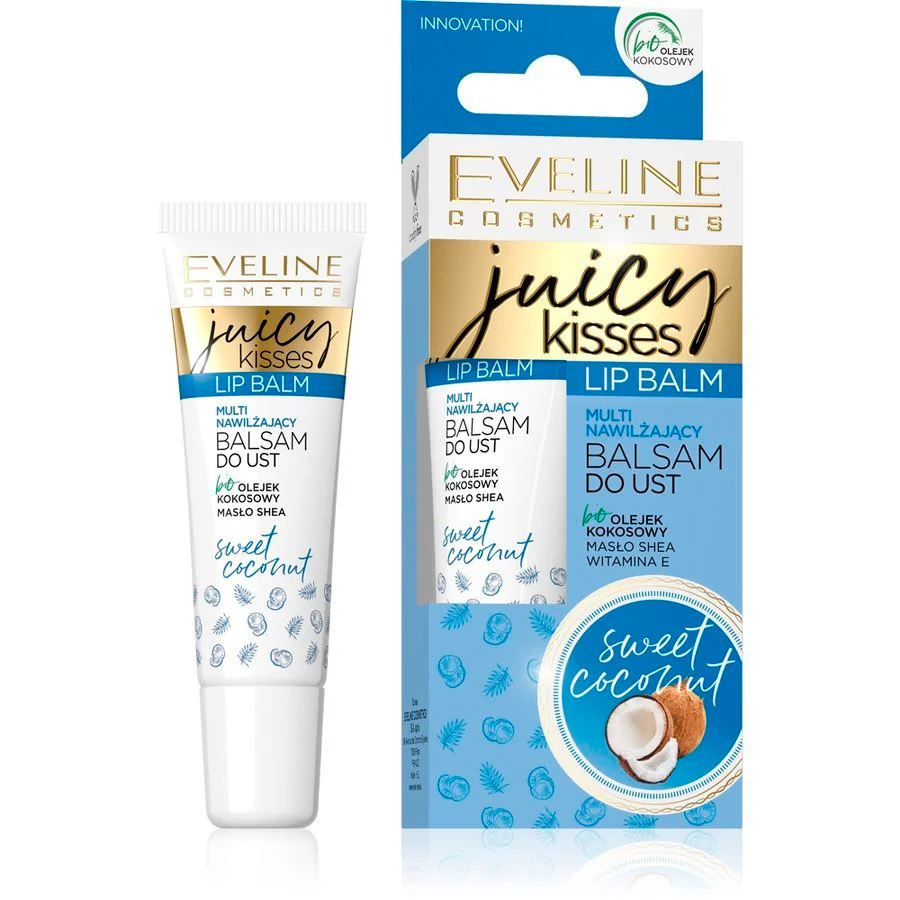 Juicy Kisses Lip Balm multi nawilżający balsam do ust Sweet Coconut 12ml