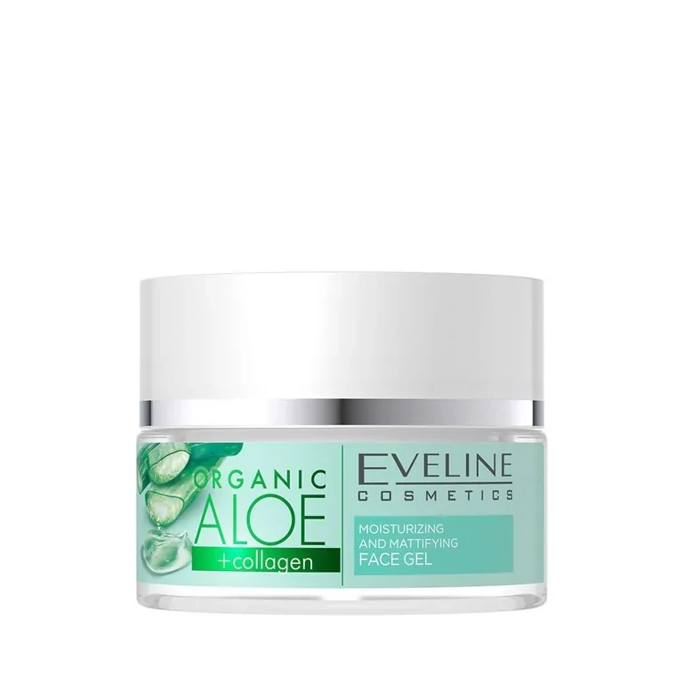 Organic Aloe + Collagen nawilżająco-matujący żel do twarzy 50ml - Image 2