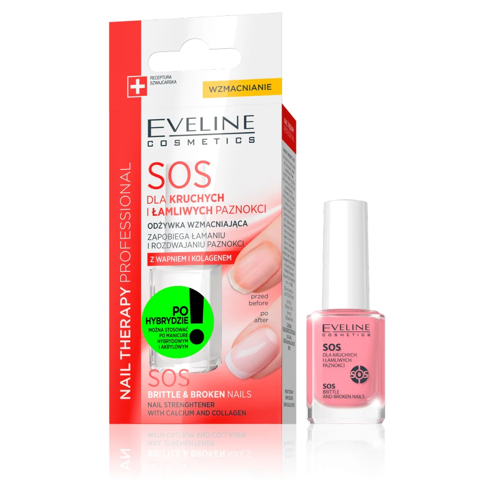 Nail Therapy Professional SOS odżywka wzmacniająca dla kruchych i łamliwych paznokci 12ml