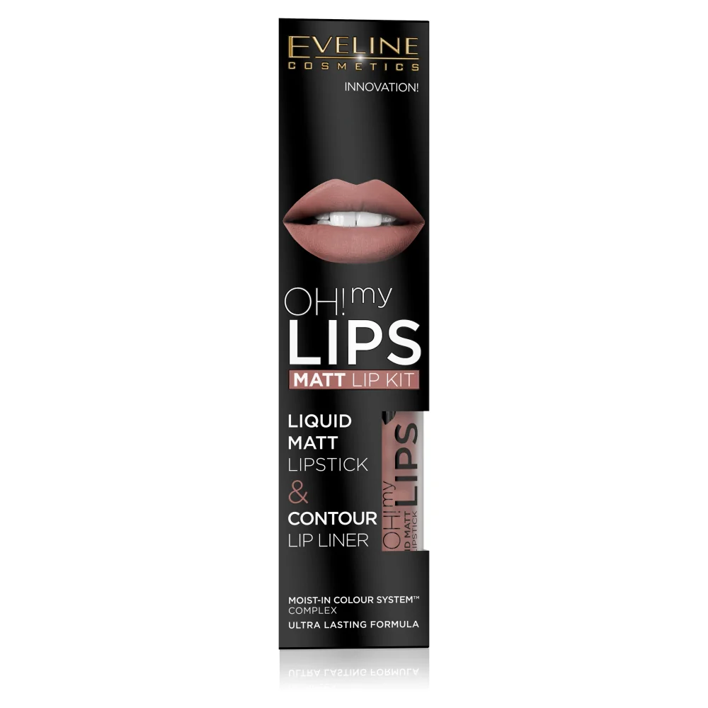 Oh My Lips zestaw do makijażu ust matowa pomadka w płynie i konturówka 02 Milky Chocolate - Image 2