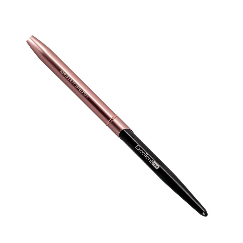 Master Brush pędzelek do żelu Flat #6 Pink & Black