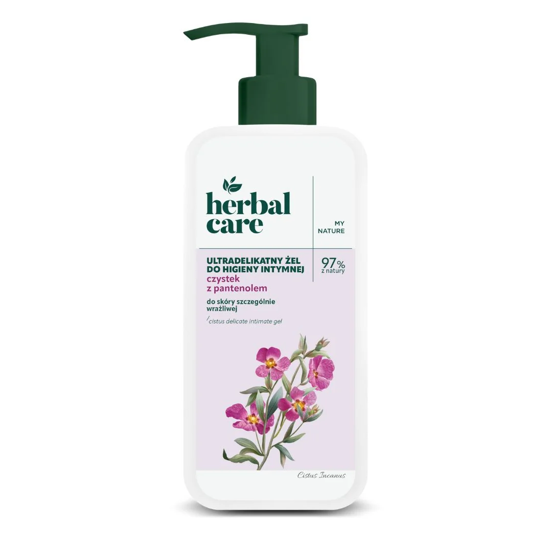 Herbal Care ultradelikatny żel do higieny intymnej czystek i pantenol 330ml