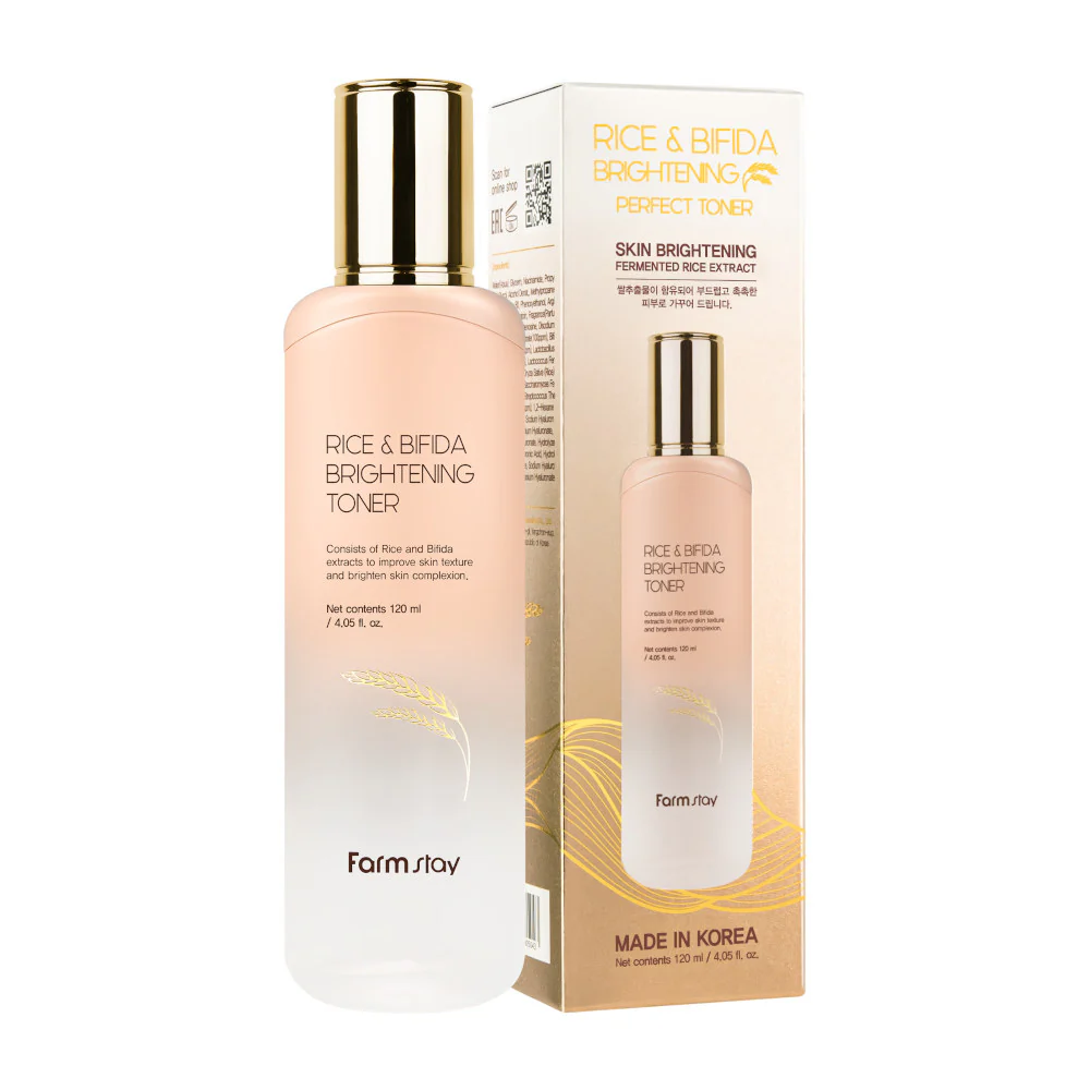 Rice & Bifida Brightening Toner rozjaśniający tonik do twarzy z ryżem i fermentami 120ml - Image 3