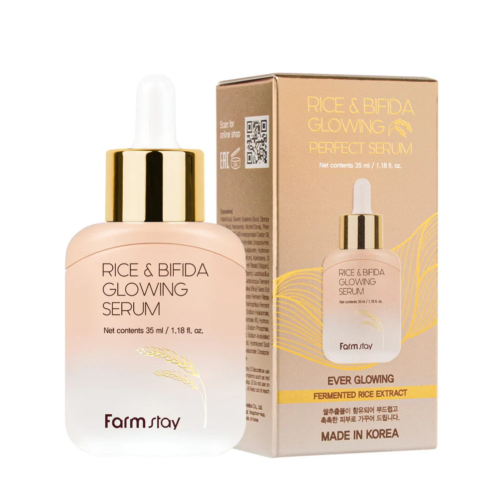Rice & Bifida Glowing Serum rozświetlające serum z fermentami i ryżem 35ml - Image 3
