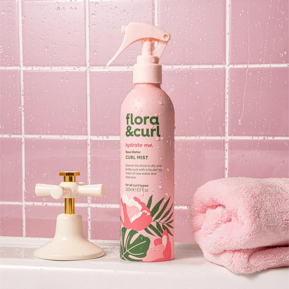 Rose Water Curl Mist nawilżająca mgiełka do włosów kręconych 250ml - Image 3