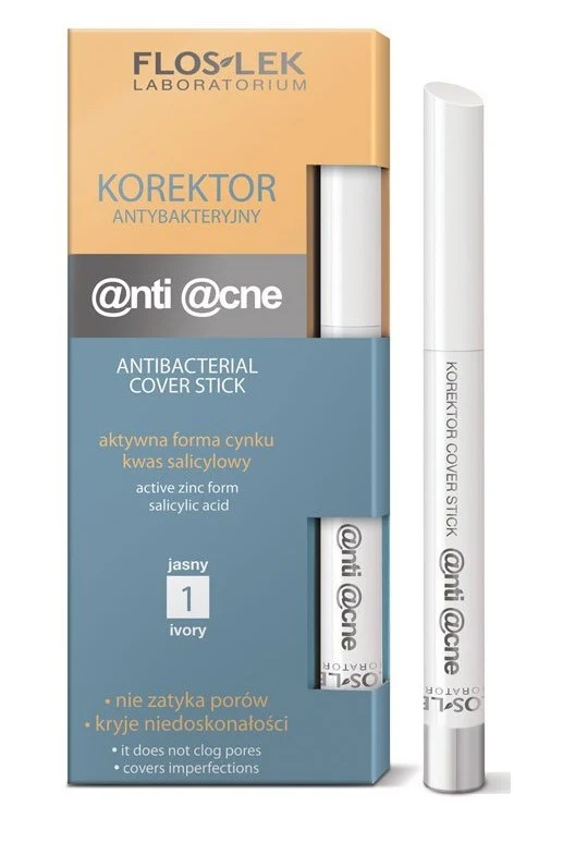 Anti Acne korektor antybakteryjny do twarzy 01 Jasny 1szt