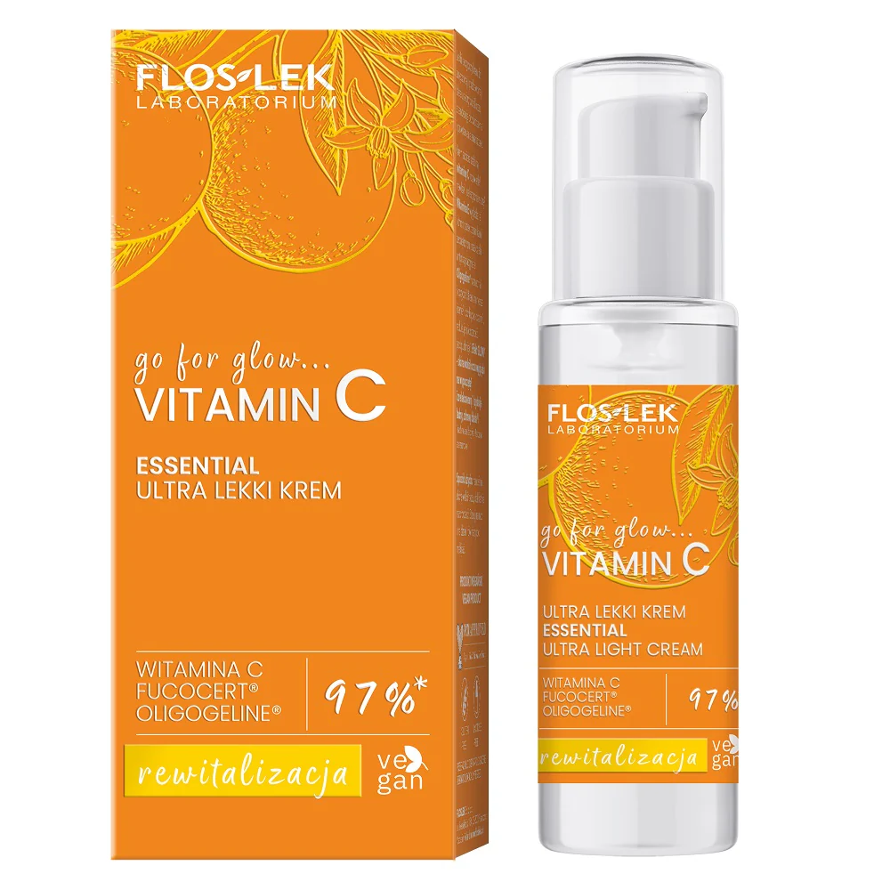 go for glow…. VITAMIN C ESSENTIAL ultra lekki krem na dzień i na noc 30ml
