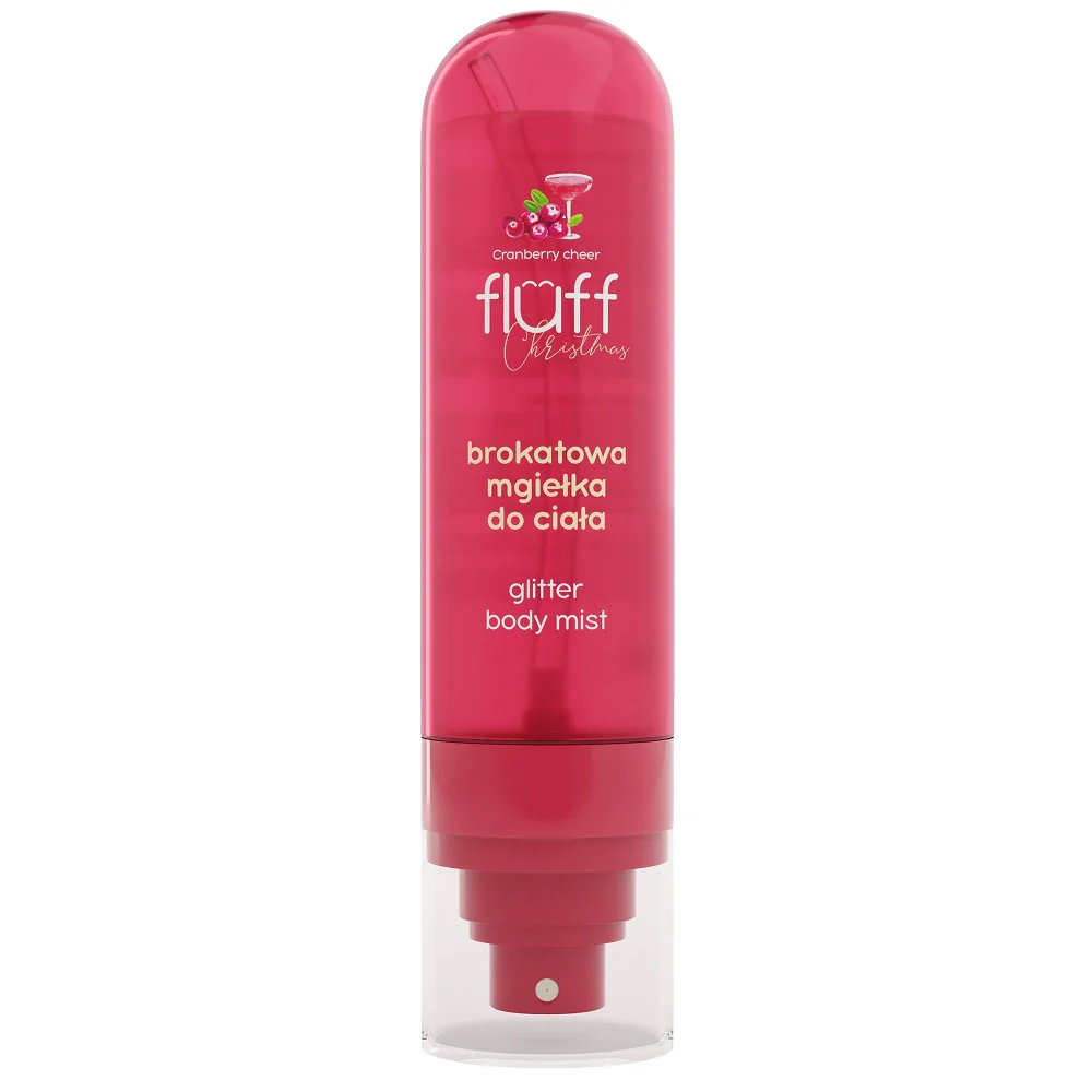 Cranberry Cheer zestaw żel pod prysznic 200ml + brokatowa mgiełka do ciała 80ml + opaska kosmetyczna - Image 2