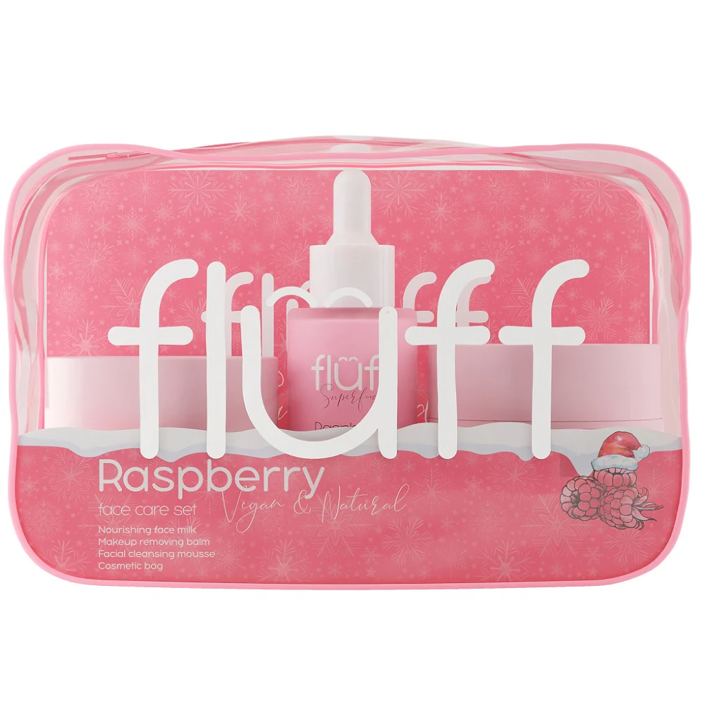 Raspberry zestaw mleko do twarzy 40ml + balsam do demakijażu 50ml + mus do mycia twarzy 50ml