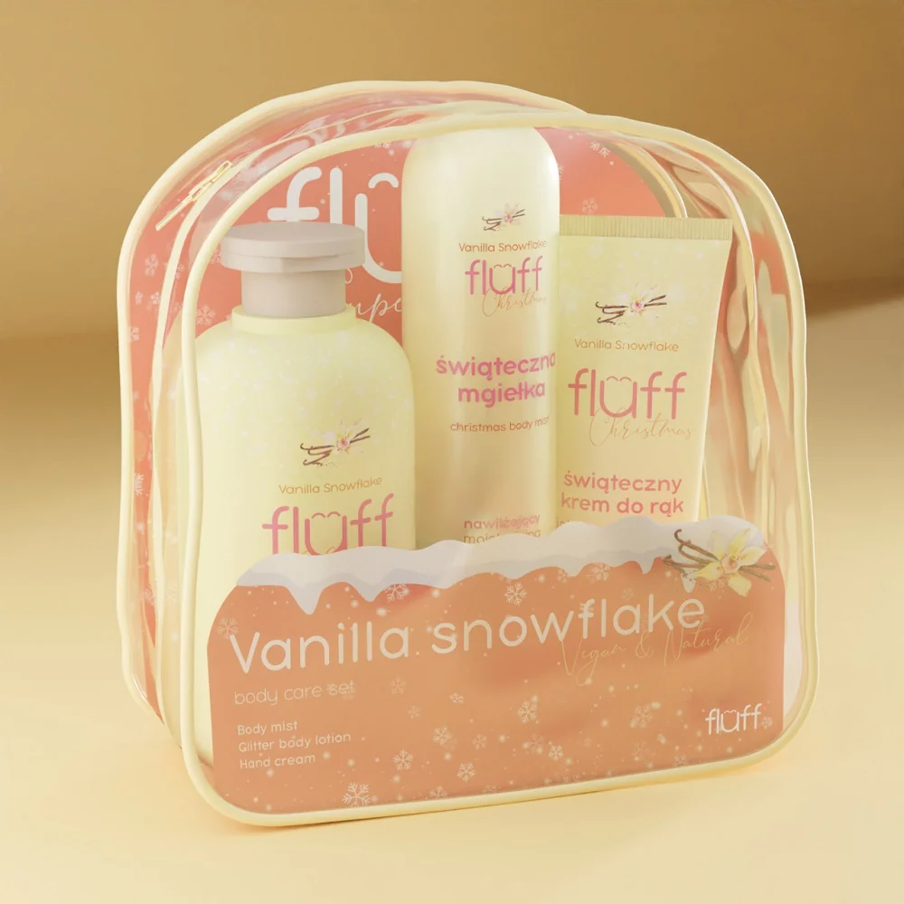 Vanilla Snowflakes zestaw balsam do ciała 200ml + mgiełka do ciała 80ml + krem do rąk 50ml - Image 4