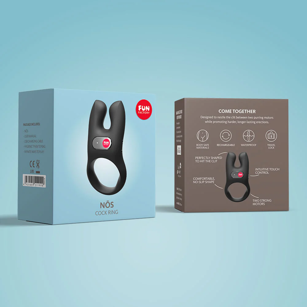 Nos Vibrating Cock Ring wibrujący pierścień erekcyjny czarny - Image 6