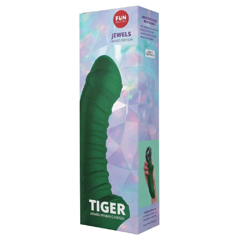 Tiger wibrator stymulujący punkt G Szmaragdowy - Image 2