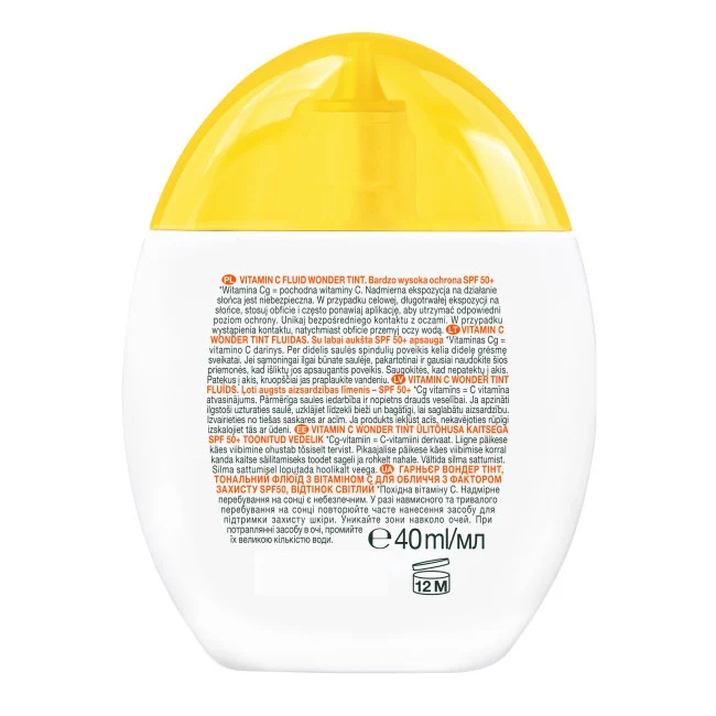 Vitamin C Wonder Tint lekki barwiący fluid do twarzy SPF50+ 40ml - Image 2