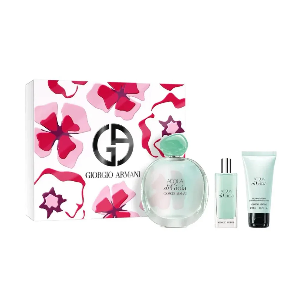 Acqua di Gio zestaw woda perfumowana spray 100ml + balsam do ciała 50ml + woda perfumowana spray 15ml