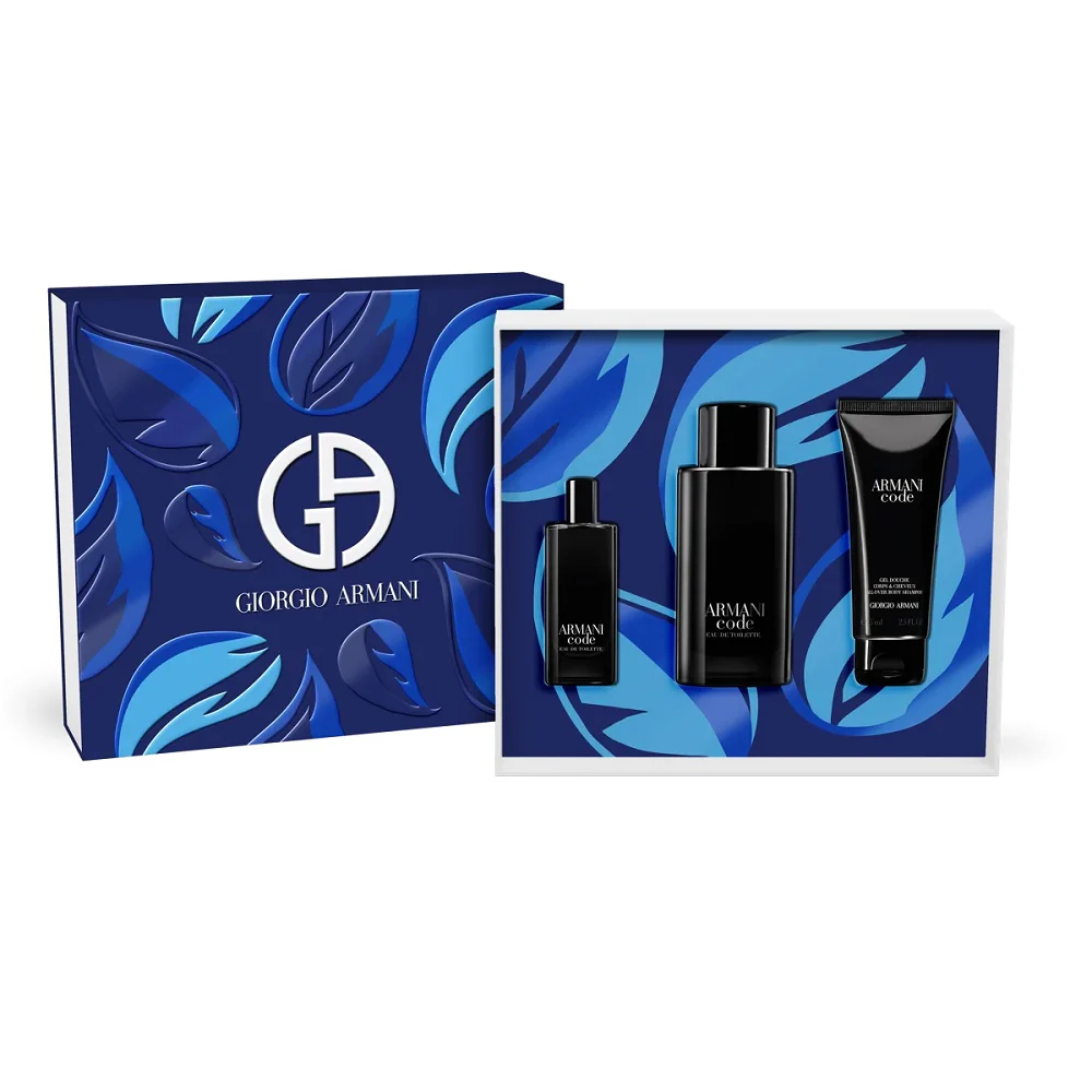 Armani Code Pour Homme zestaw woda toaletowa spray 125ml + żel pod prysznic 75ml + woda toaletowa spray 15ml - Image 3
