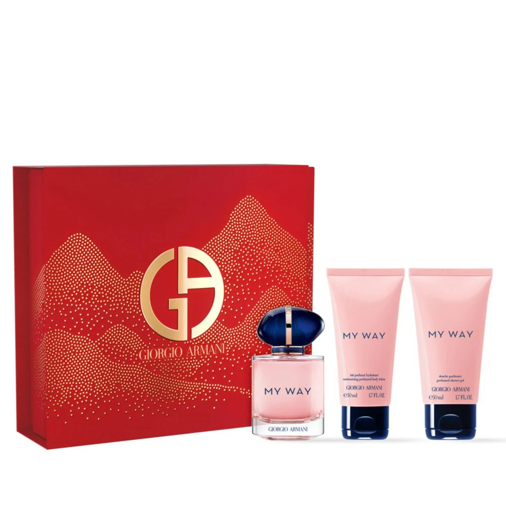 My Way zestaw woda perfumowana spray 50ml + żel pod prysznic 50ml + balsam do ciała 50ml