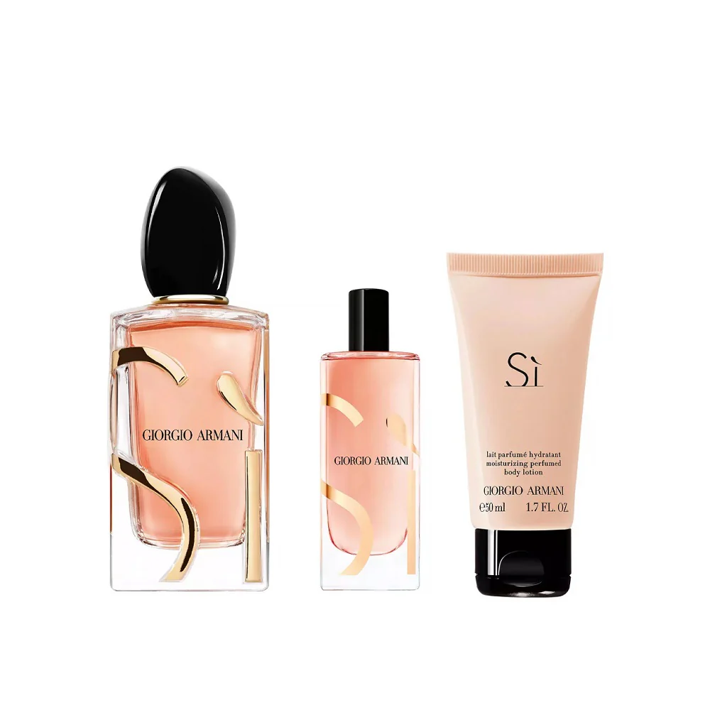 Si Intense zestaw woda perfumowana spray 100ml + balsam do ciała 50ml + woda perfumowana spray 15ml - Image 4
