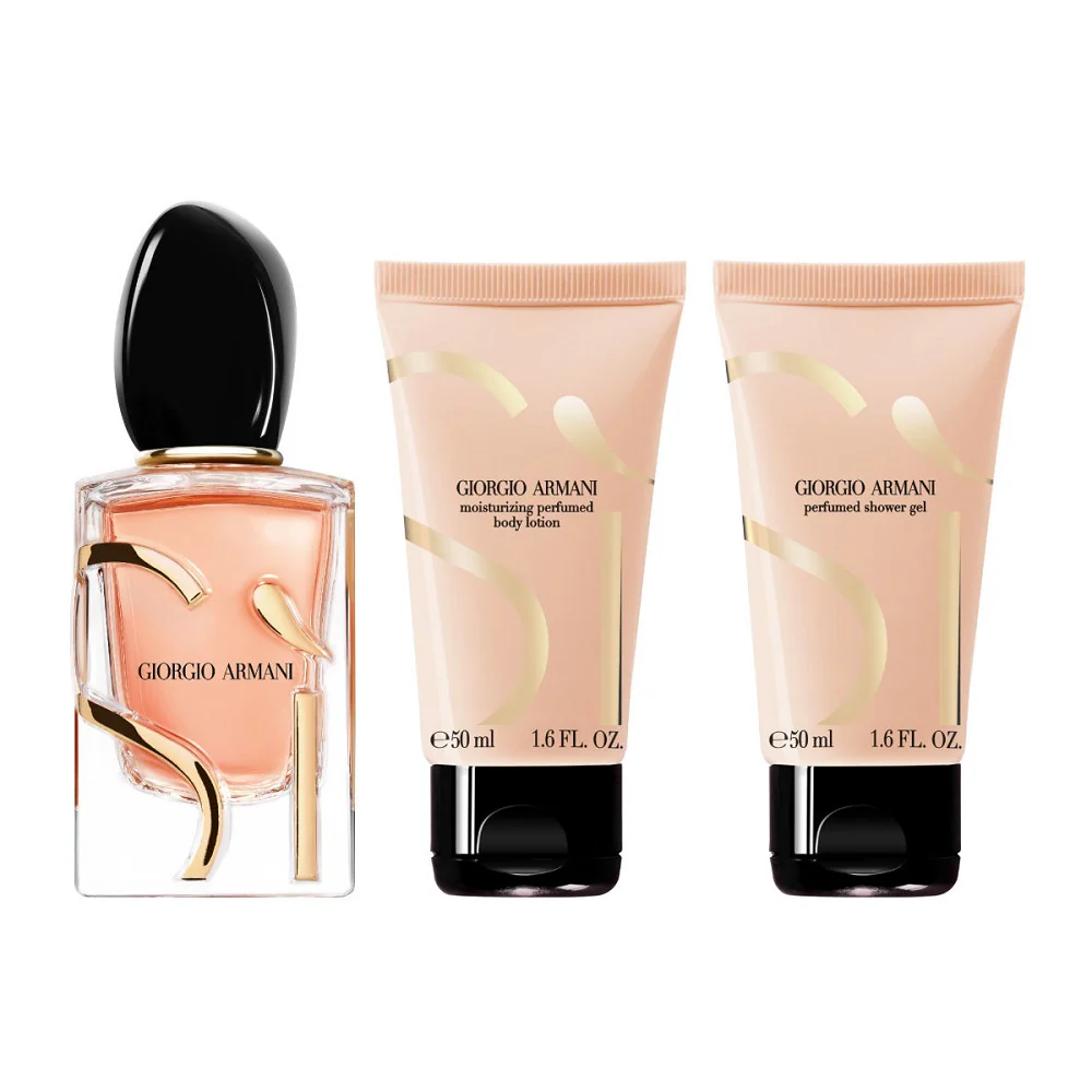 Si Intense zestaw woda perfumowana spray 50ml + balsam do ciała 50ml + żel pod prysznic 50ml - Image 2