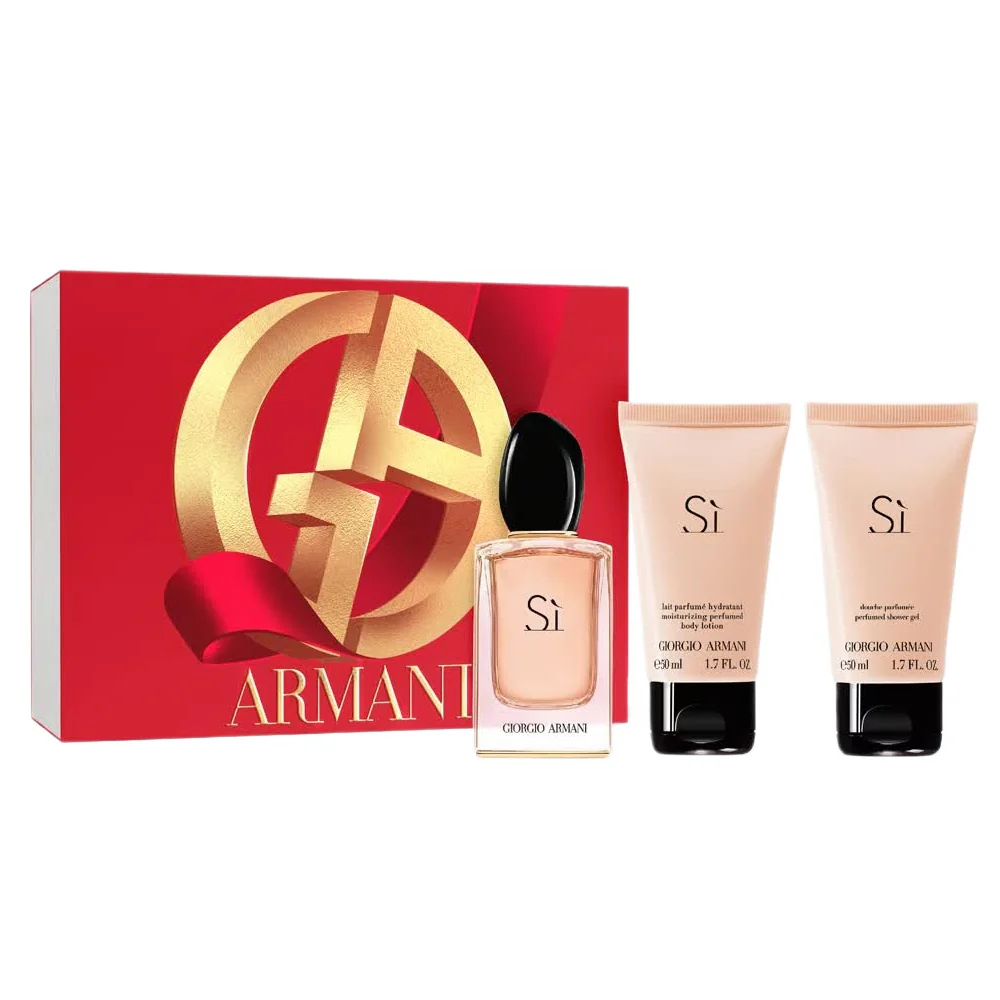 Si zestaw woda perfumowana spray 50ml + balsam do ciała 50ml + żel pod prysznic 50ml