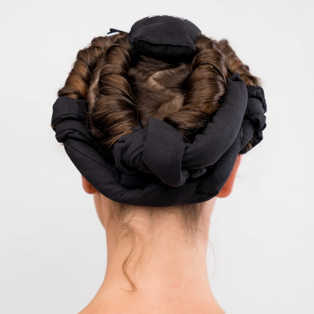 CoolCurl Spider Set wałki do kręcenia włosów na zimno do włosów długiej i średniej długości Black 4szt - Image 5