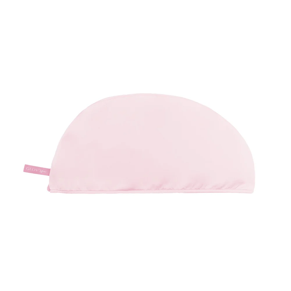 Dwustronny turban do włosów z mikrofibry i wegańskiej satyny szybkie suszenie anti-frizz Satin Pink - Image 2