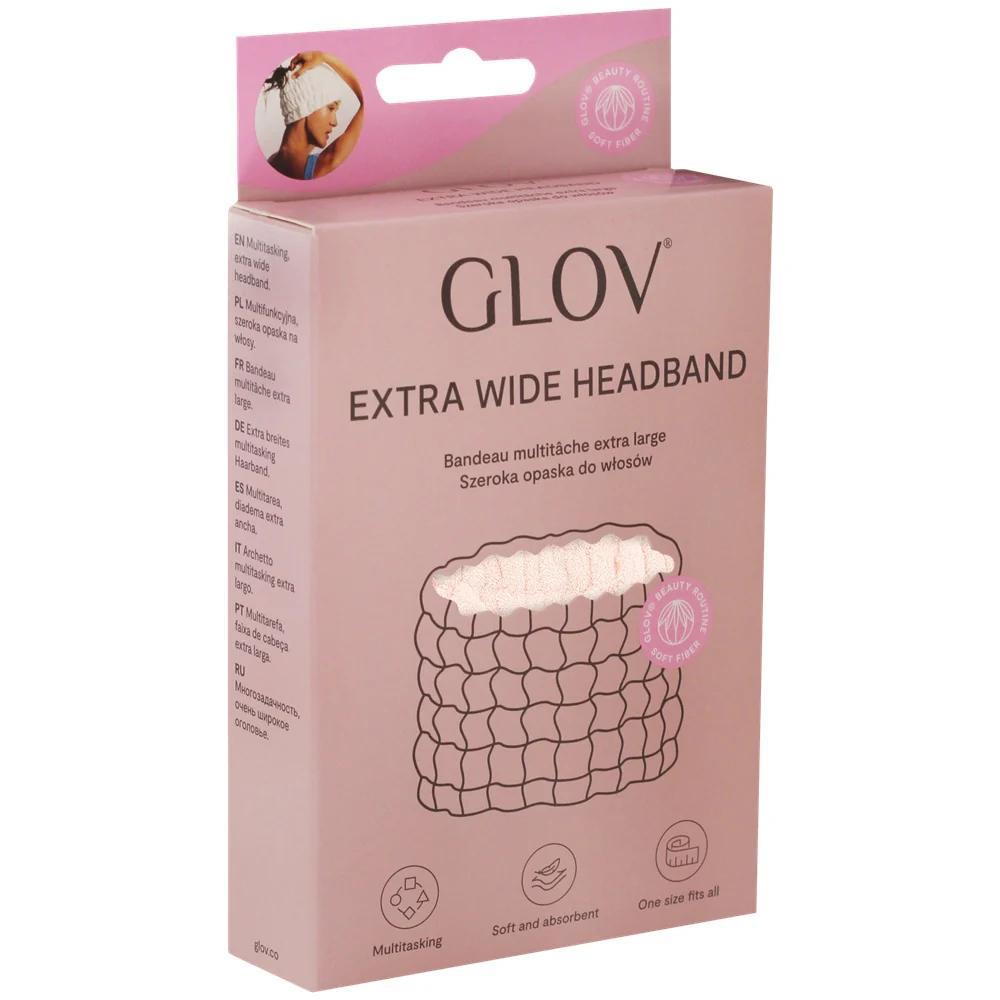 Extra Wide Headband multifunkcyjna szeroka opaska na włosy Pastel Pink - Image 5