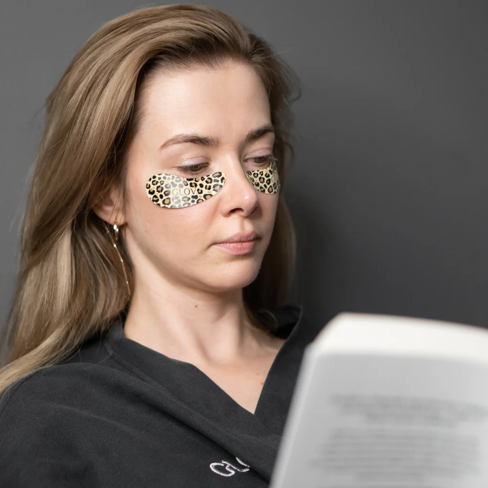 Infinity Eye Patches silikonowe nawilżające płatki pod oczy wielokrotnego użytku Cheetah - Image 2