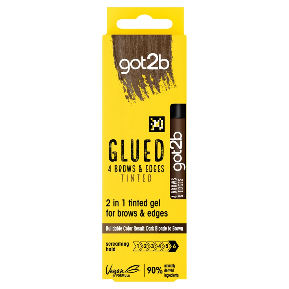 Glued 4 Brows & Edges Tinted żel do stylizacji brwi 16ml - Image 3