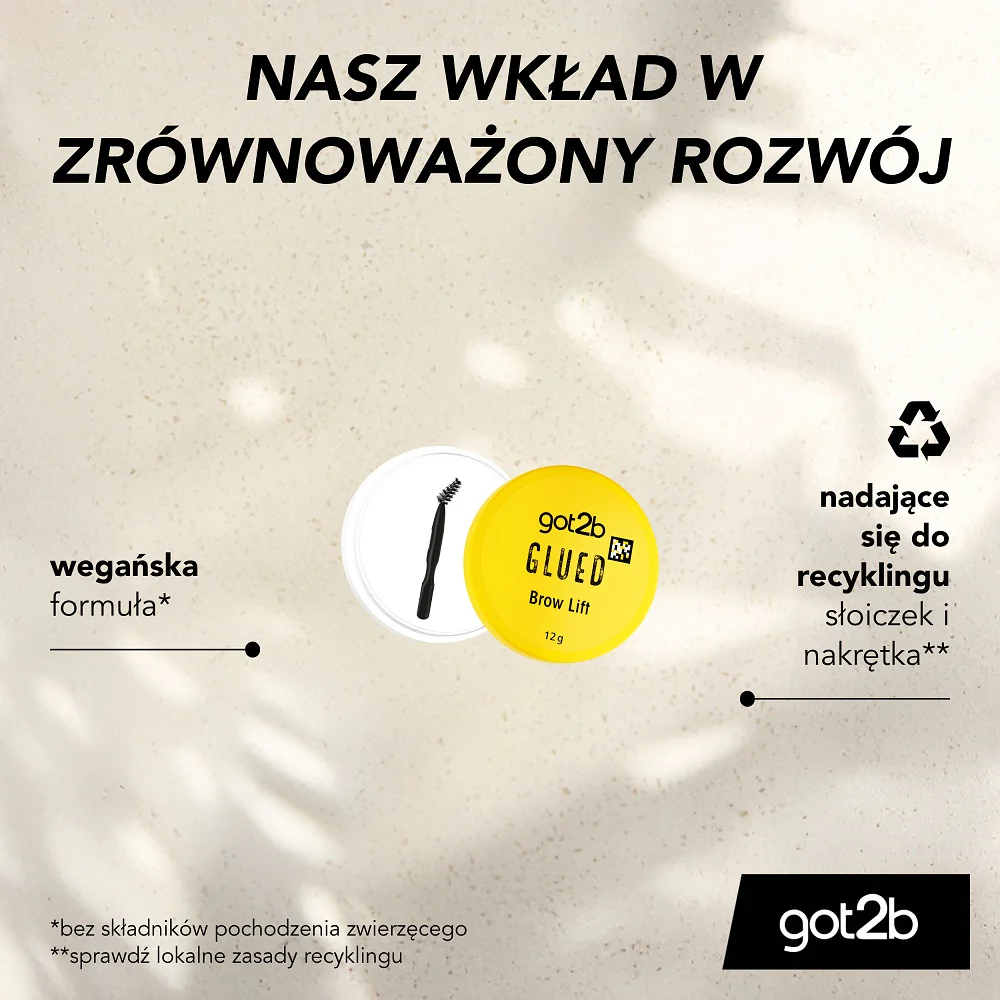 Glued Brow Lift wosk do stylizacji brwi i odrostów z pędzelkiem 12g - Image 4