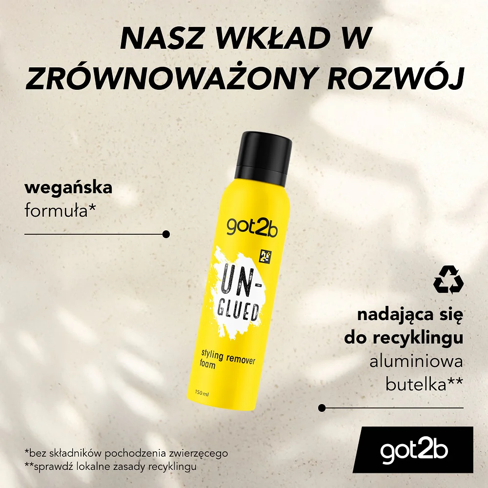 Un-Glued pianka do usuwania pozostałości po stylizacji 150ml - Image 3