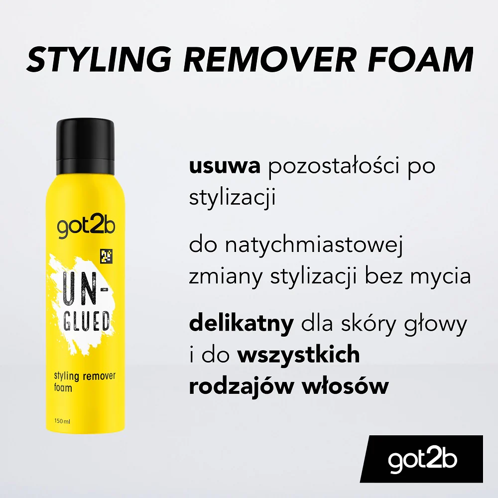 Un-Glued pianka do usuwania pozostałości po stylizacji 150ml - Image 5
