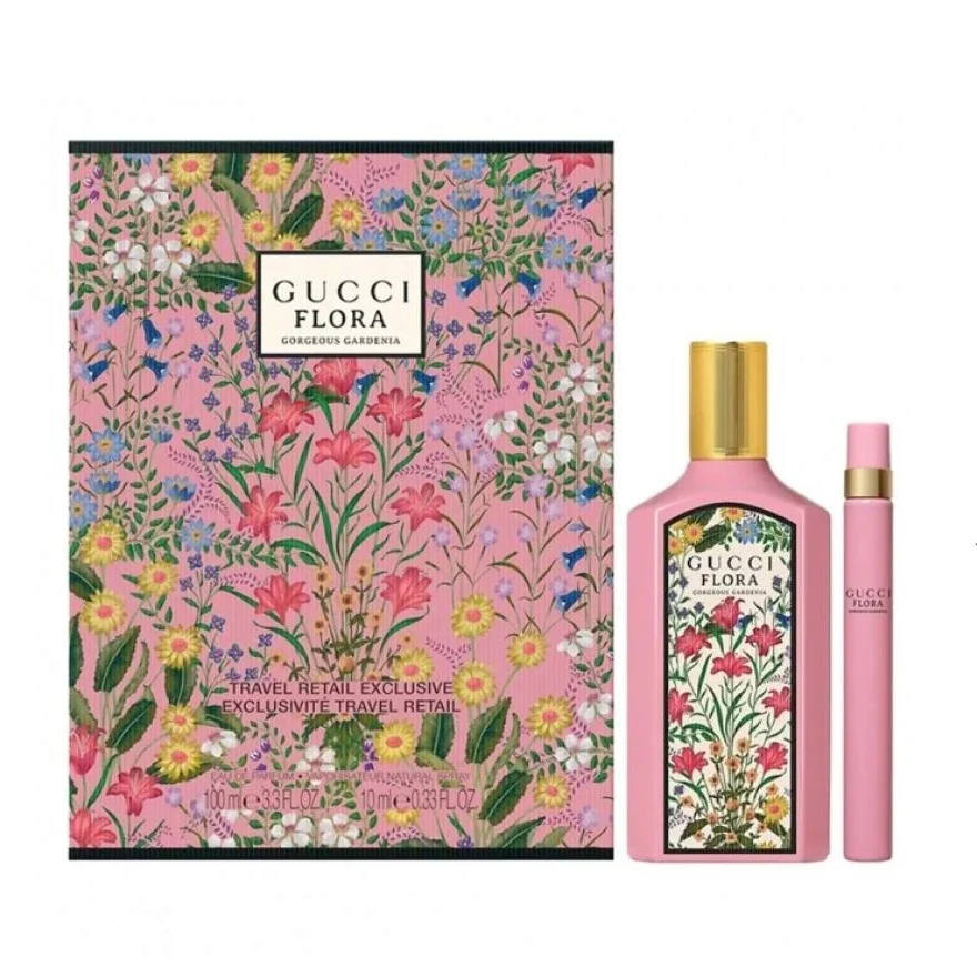 Flora Gorgeous Gardenia zestaw woda perfumowana spray 100ml + woda perfumowana 10ml