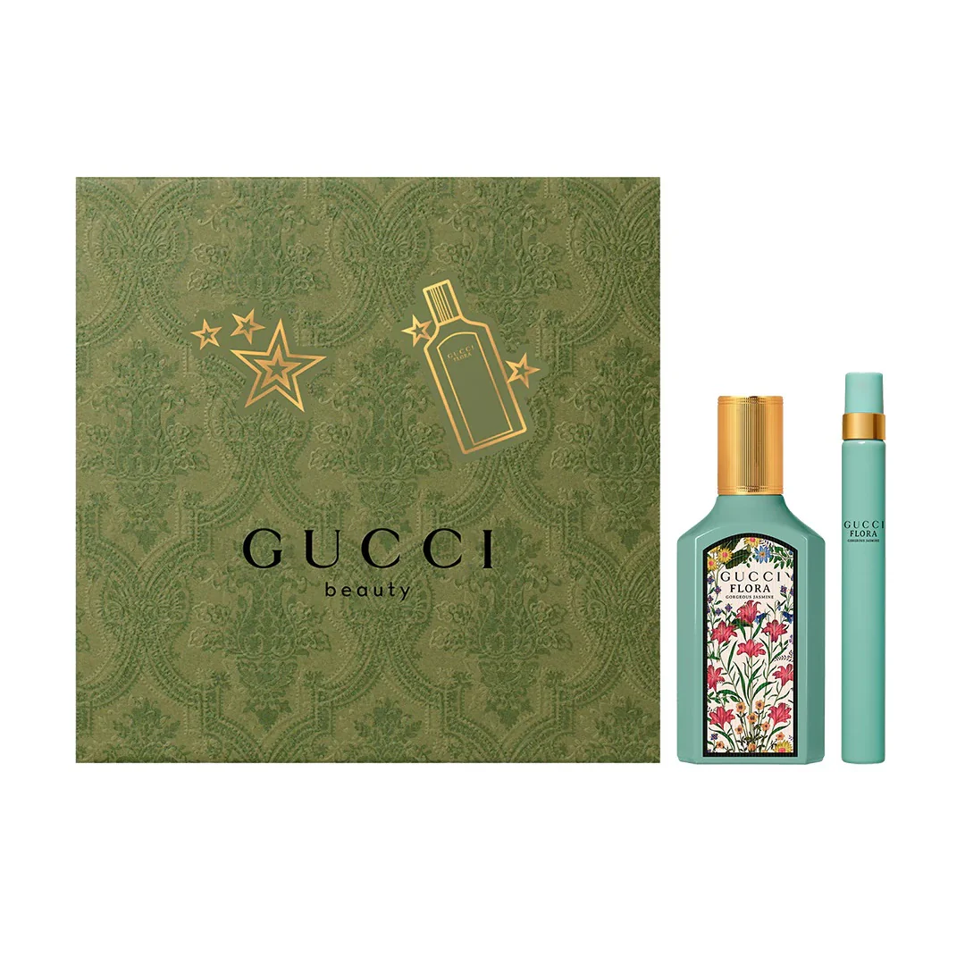 Flora Gorgeous Jasmine zestaw woda perfumowana spray 50ml + woda perfumowana spray 10ml