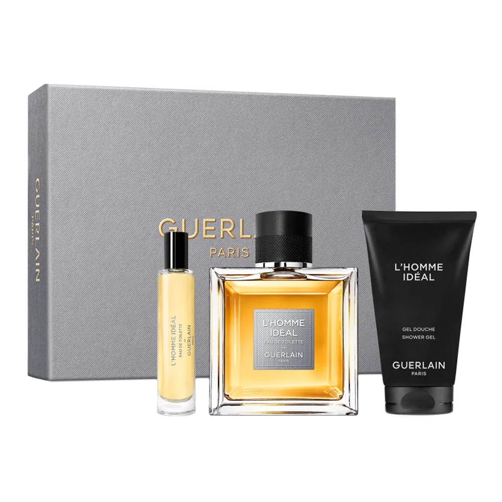 L'Homme Ideal zestaw woda toaletowa spray 100ml + woda toaletowa spray 10ml + żel pod prysznic 75ml