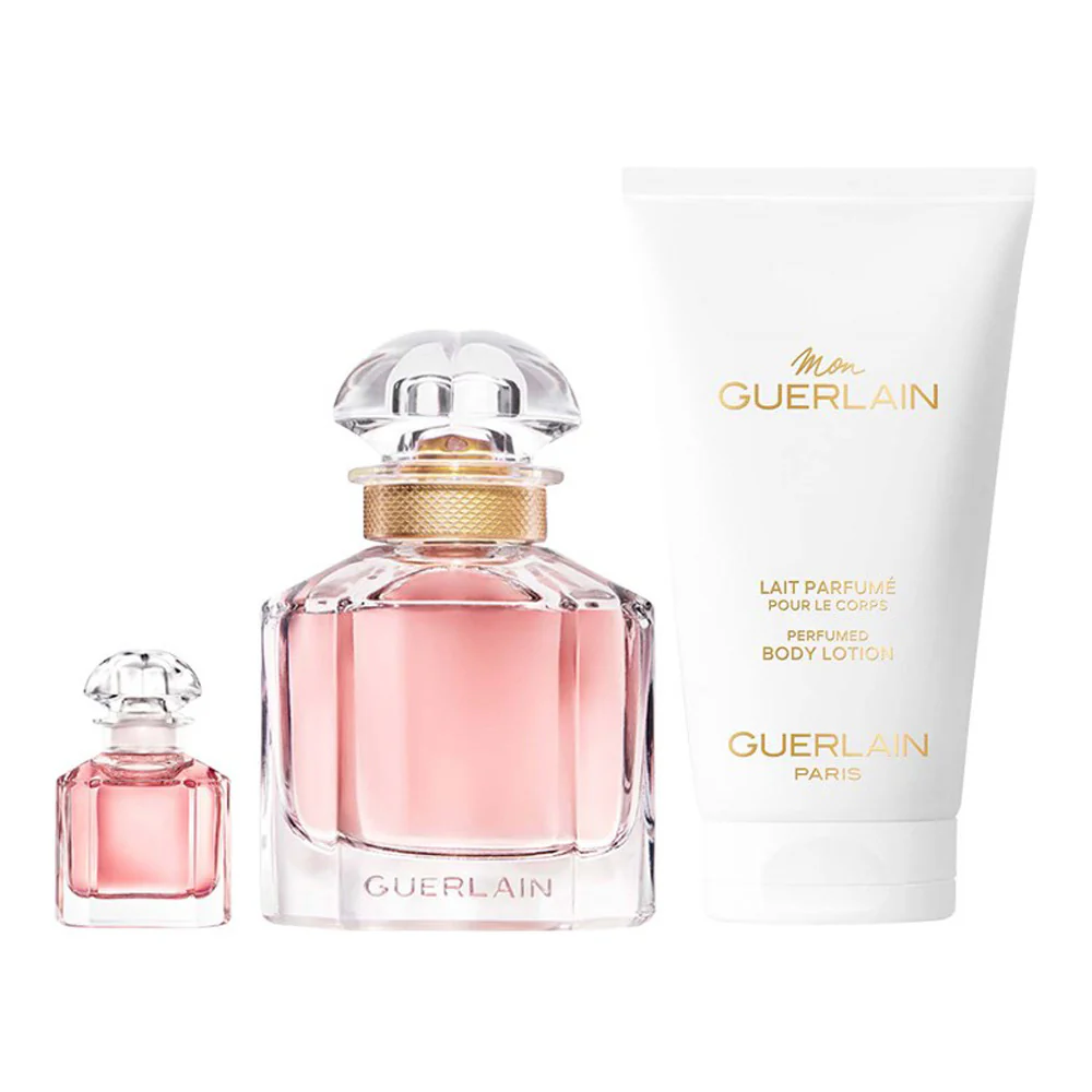 Mon Guerlain zestaw woda perfumowana spray 50ml + miniatura wody perfumowanej 5ml + balsam do ciała 75ml - Image 3