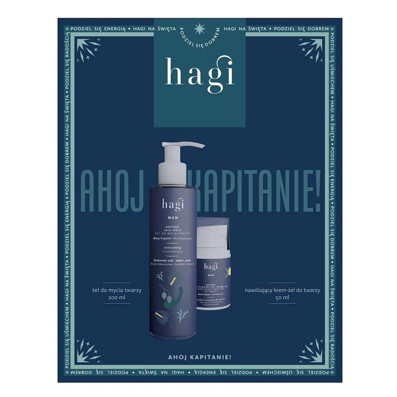 Ahoj Kapitanie! zestaw żel do mycia twarzy 200ml + krem-żel nawilżający do twarzy 50ml - Image 2