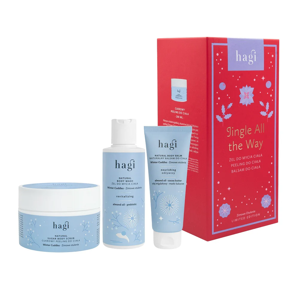 Jingle All The Way zestaw żel do mycia ciała 150ml + balsam do ciała 75ml + peeling do ciała 200ml