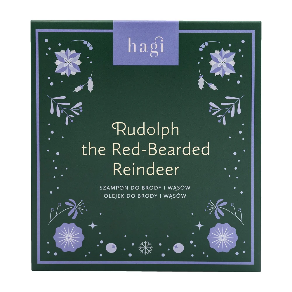 Rudolph the Red-Bearded Reindeer zestaw szampon do brody i wąsów 300ml + olejek do brody i wąsów 30ml - Image 3