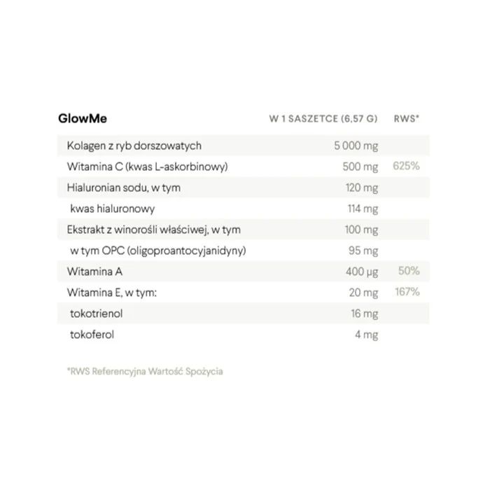GlowMe wsparcie zdrowia skóry i ochrona przed wolnymi rodnikami suplement diety Malina-Borówka 30 saszetek - Image 3