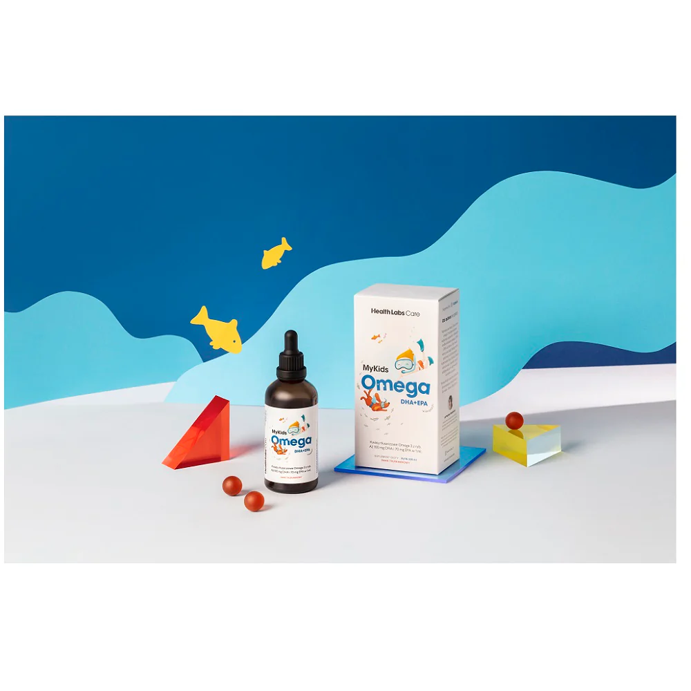 MyKids Omega kwasy omega 3 w kroplach dla dzieci suplement diety 100ml - Image 2